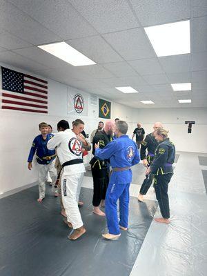 Class dismiss tap and bump thanking everyone for the great training!