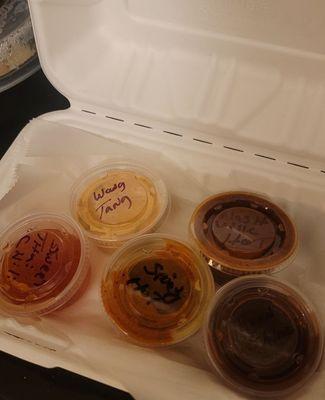 They will hook you up with an array of tasty sauces. Wang Tang sauce, highly recommend