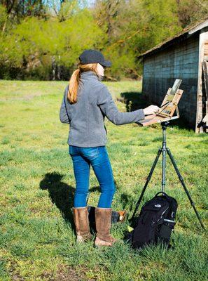Artist Sherri Carter photographed by Jean Wolford