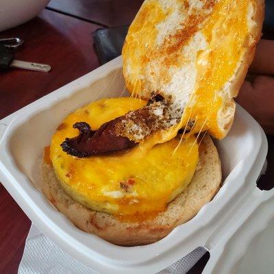 One skinny slice of chorizo