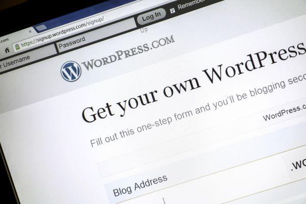 Wordpress screen