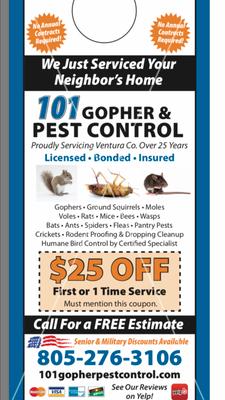 101 Gopher & Pest Control