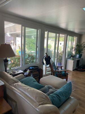 Great job on the windows and slider