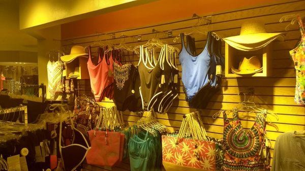 Swim wear, sun hats and beach bags to hold your haul.