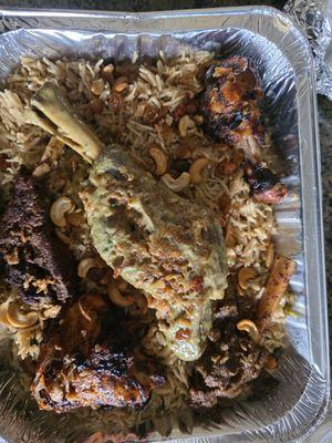 Mandi platter . Waste