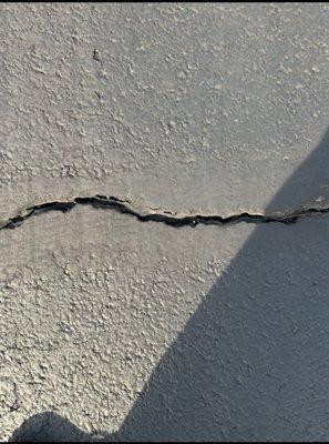 Cracks are wanted repaired
