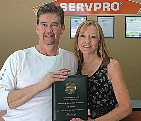 David and Sue Hanson, Owner of local Happy Valley Serv Pro