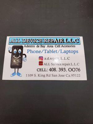 We are a new phone/tablet/laptop repair shop*We offer high quality parts at a great price