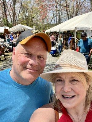 Scott and Nanci at Brimfield!