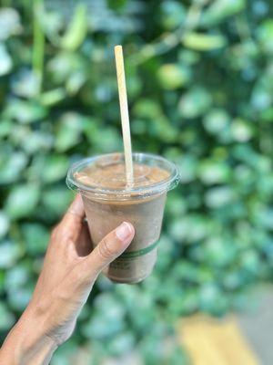 Dark chocolate milkshake