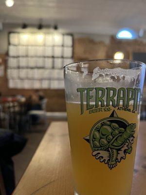 Nice refreshing Hazy after indulging in the food truck.