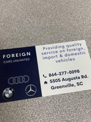 Foreign Cars Unlimited
