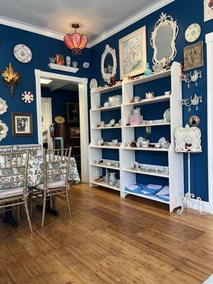 A peep into the hallway with the player piano