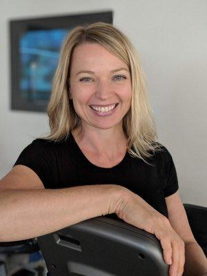 Kristi Walker MS,PT, owner of Finger Lakes PT.