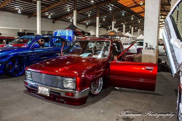 HOK Kandy apple red paint job on a Mini Truck