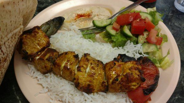 Boneless chicken kabob