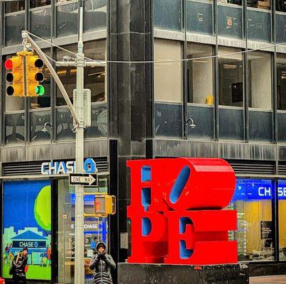 Hope Sculpture By Robert Indiana