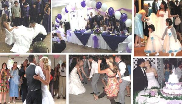 a variety of weddings