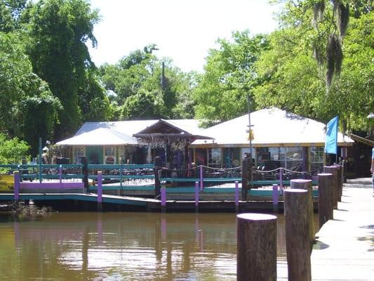 They actually have a cove to park your boat in.