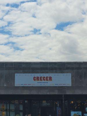 The outside display.