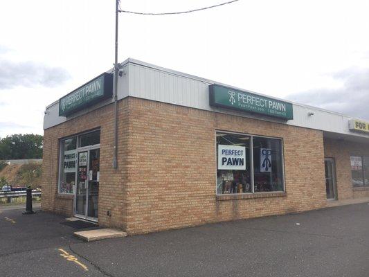 Corner of strip mall