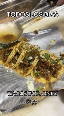 Tacos $1.75