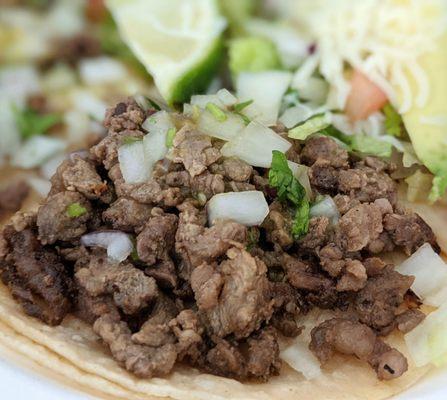 carne asada, good but light on the onions and cilantro.