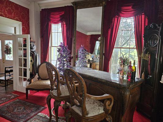 The bar in parlor
