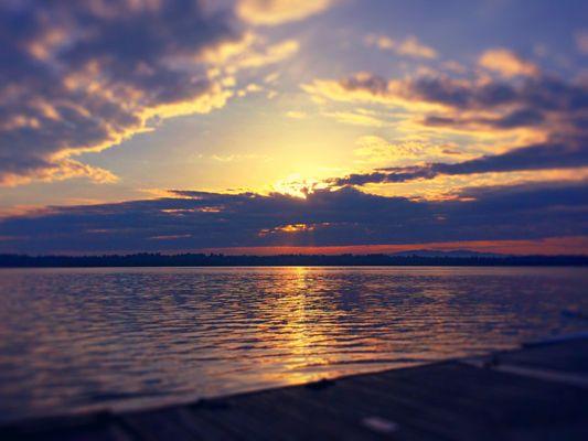 This is one of the views you get on the lake.