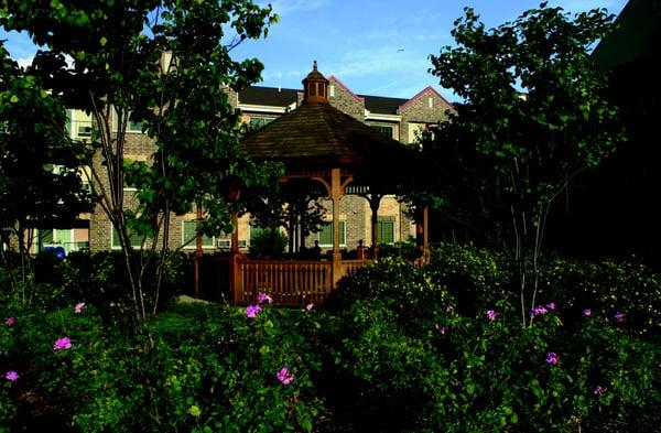 Beautiful green space and gazebo