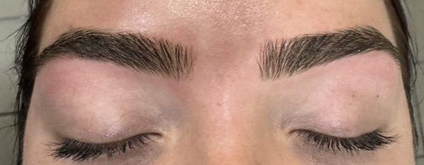 Brow therading after