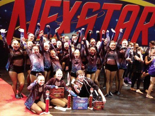 Winning first overall at Nexstar Dance Competition!