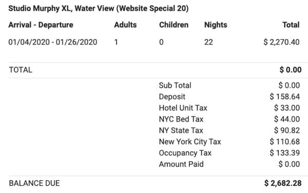 Plenty of fun additional charges for you to review during checkout.