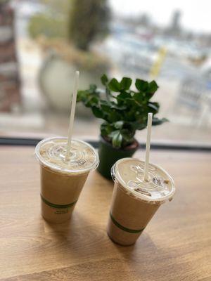 Iced mocha and dulce de leche