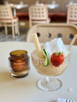 Buttercup - shaved iced on top.