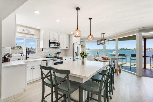 A bayside remodel designed for both comfort and elegance.