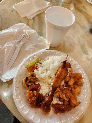 My first round of their tasty food.