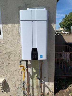 New tankless water heater