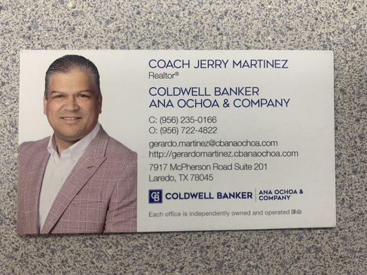 Coach Jerry Martinez - Coldwell Banker