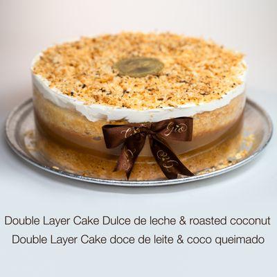 Tres Leches: Double Layer Roasted Coconut with Dulce de leche
