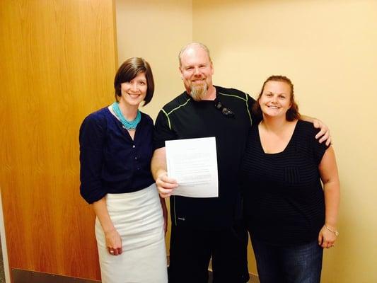 At the Plymouth Registry of Deeds with our expert realtor Laura Bosse! We bought a house, thank you Laura!