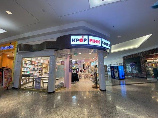 1st floor of the Promenade Mall in Temecula between Wetzel's Pretzels & Sweet Factory, near the Macy's Mens store