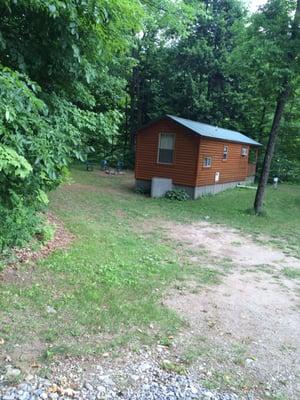 Rental cabin looks nice.