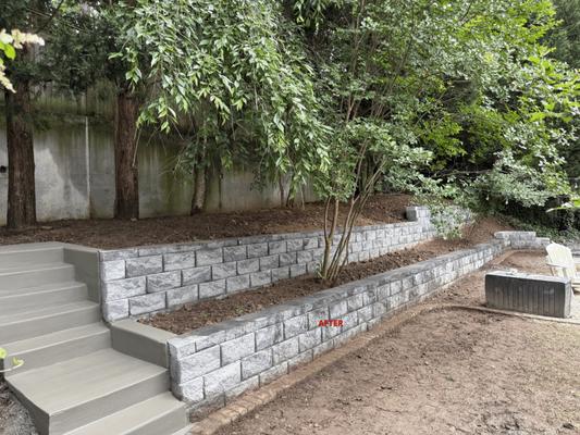 After Our work at the same client Backyard