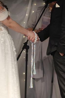 Handfasting wedding ceremony