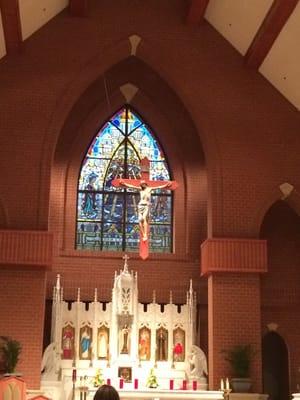 Great to see children brought by their family attending 1st Friday Devotion to The Sacred Heart of Jesus.