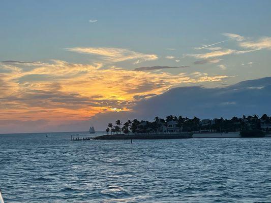 Sunset in Key West, Florida.