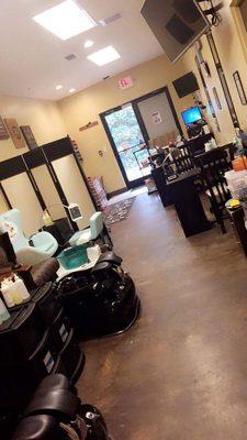Salon Is Connected To Hair Salon...Offering Hair, Makeup, Tanning& Makeup Services.