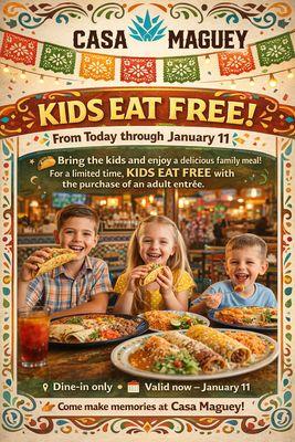 KIDS EAT FREE