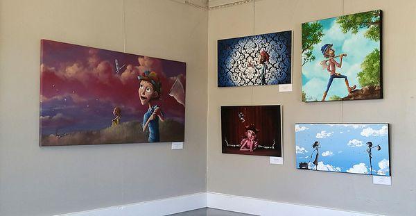 Local artist Gabriel Lehman creates illustrative surrealist paintings that are almost guaranteed to make you smile.